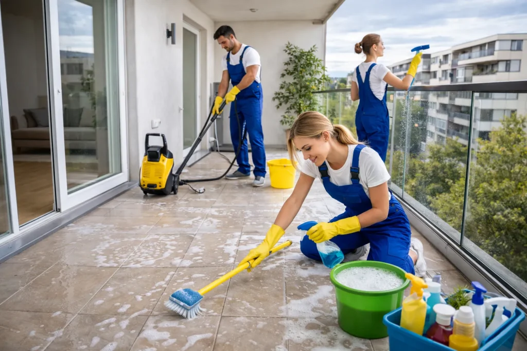 Balcony Deep Cleaning